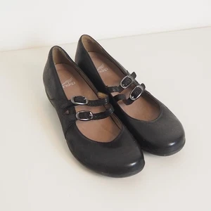 Dansko Flynn Maryjane EU 40 US 9,5 Schwarz Leder Chunky Heel Lydia Beetlejuice - Bild 1 von 11