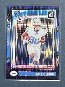 2024 Panini Donruss Optic NFL - Kimani Vidal RC - Rated Rookie Purple Shock - Bild 1 von 3