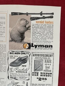 Vintage 1963 Print Ad Lyman Super Target Spot Jagd Visiere Zielfernrohre - Bild 1 von 3