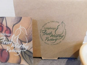Longaberger Cerámica Fruta Medley Ramekin Nuevo en Caja - Imagen 1 de 7