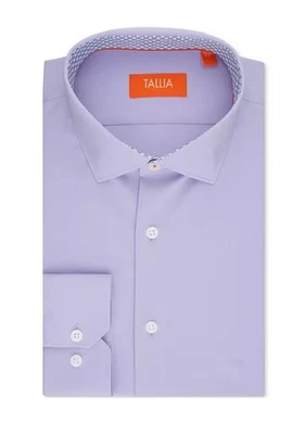 TALLIA мужчин фиолетовый длинным рукавом платье рубашка большой 16 - 16,5 хлопок новый запечатанный  - Изображение 1 из 4