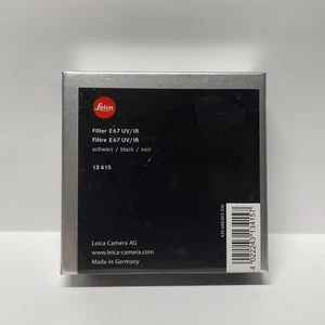 【Never Used】 Leica UV/IR Filter E67 13415#2831 - Picture 1 of 4