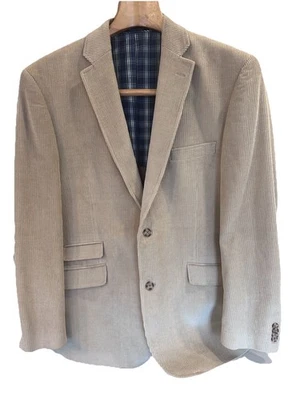 Para Hombres De Colección 44L Alan River Caqui Tostado Pana Traje Chaqueta Blazer Abrigo Deportivo Foto 1 de 4