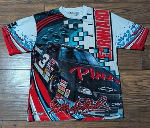 NASCAR Dale Earnhardt All Over Print T Shirt Large Racing Chase Authentics USA - Picture 1 of 16