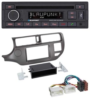Blaupunkt USB DAB CD Bluetooth MP3 Autoradio für Kia Rio UB 2011-2014 anthrazit - Bild 1 von 4
