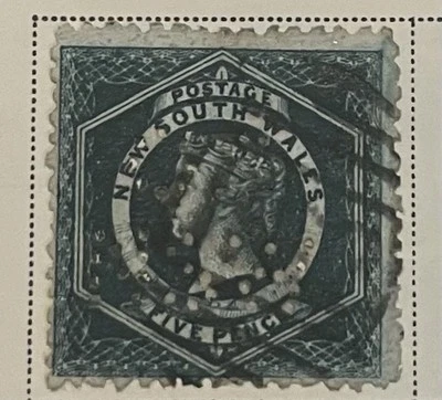 NEW SOUTH WALES Scott #65 light cancel Very Fine used  stamp 1882-1891 - Image 1 of 2