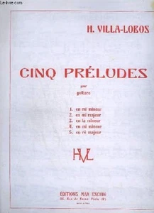 Cinq Preludes Pour Guitare - N°4 : En Mi Mineur - Prelude N°4. Villa-Lobos H. - Picture 1 of 1