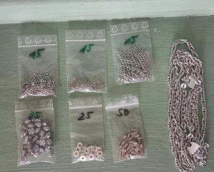 Schmuck Herstellung Konvolut Verbinder Verschlüsse Perlen Kette  - Bild 1 von 5