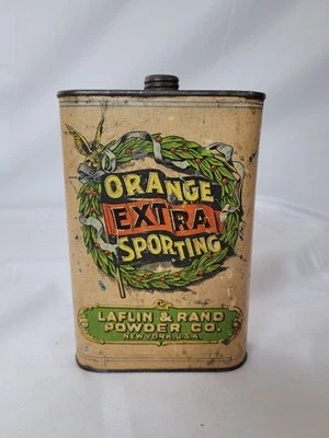 Pistola extra deportiva Early Orange Tin Laflin & Rand Powder Co ¡Nueva York! Foto 1 de 4