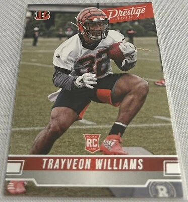 2019 Panini Prestige Football Trayveon Williams Bengals rookie #261 - Image 1 of 3