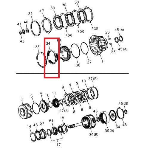 NUEVO ISUZU-GM EN TRANSMISIÓN FRENO DE RESORTE ENGRANAJE DE RETORNO 8972570200 97257020 Foto 1 de 4