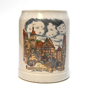 ROTHENBURG OB DER TAUBERN BEER STOREWARE 0.5L MUG TANKARD - Picture 1 of 6