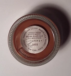 FASHION FAIR Perfect Finish BROWN BLAZE GLO A455, SOUFFLE MAKEUP  1.17 OZ - Picture 1 of 1