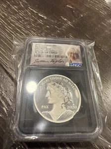 2020 1 oz Canada $1 Peace Dollar Ultra High Relief Proof Silver Coin NGC PF70 UC - Picture 1 of 2