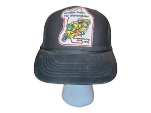 Vintage Hockenheimring Snapback Trucker Mütze Herren 1992 Grober Preis Fell Motorader - Bild 1 von 5