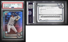 2022 Bowman 1st Edition Sky Blue Foil Trey Sweeney #BPPF-137 PSA 10 GEM MT