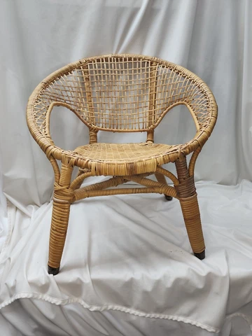 Vintage Children's Cane Armchair | Meticulous Artisanry | Ready to do Its Job Cover