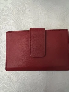 Women’s Red Leather Wallet - Picture 1 of 6