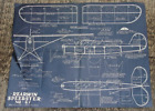 Guillow Plan RearWin Speedster Rubber Power 16" Wingspan 1930's