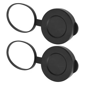 2pc Rubber Objective Lens Caps for 8x42 10x42 12x42 Binoculars Monoculars Black - Picture 1 of 5