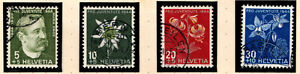 Schweiz Briefmarken Satz Pro Juventute 1944 Mi. 439-442 gestempelt (CH261)