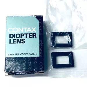 🍙N.Mint 2 Pieces🍙Contax Diopter Lens FL ❝0❞ and ❝-5❞ w/Box x1 from Japan - Picture 1 of 11