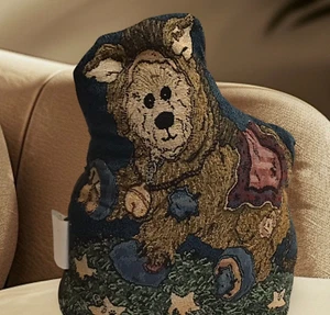 Vintage Wandteppich Türstopper Bär Made USA Boyds Bear Weavers gewichtet selten - Bild 1 von 4