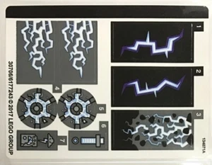 NEW LEGO - Sticker - Nexo Knights - Jestro's Headquarters - Set 70352 - Picture 1 of 1