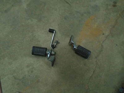 HONDA VT1100 SHADOW VT 1100 1985 1986 85 86 estriberas de conductor con soportes Foto 1 de 3