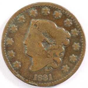 1831 Coronet Head Large Cent - VG Details - Picture 1 of 2