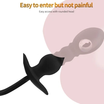 Masajeador de próstata enorme inflable dilatador de ano vaginal bola tapón trasero anal Foto 1 de 4