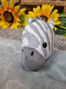 Primark Zebra weiche Decke Schnuller Spielzeug Plüsch Rassel grau Wolken Decke - Bild 1 von 7