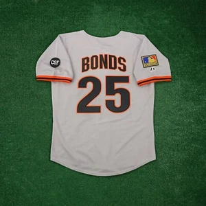 Barry Bonds 1994 San Francisco Giants Cooperstown Men's Road Grey Jersey - Picture 1 of 9