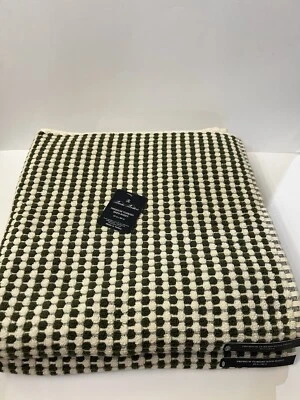 Brooks Brothers 2 FOLHAS DE BANHO 34”x64” pontos levantados verde cru conjunto turco premium - Imagem 1 de 4