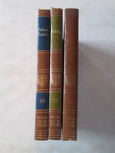 GREAT BOOKS OF THE WESTERN WORLD LOT 3 VINTAGE VOLUMES #35 37 39 BRITANNICA 1952 - Bild 1 von 4
