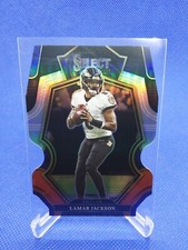 2022 Select Lamar Jackson #107 Black Red Prizm Premier HOLO Die-Cut RAVENS SP NM