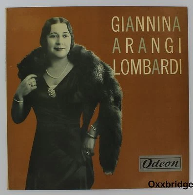 GIANNINA ARANGI LOMBARDI Odeon NEAR MINT Rare 10” ITALY LP  Rare Import Opera - Image 1 of 4