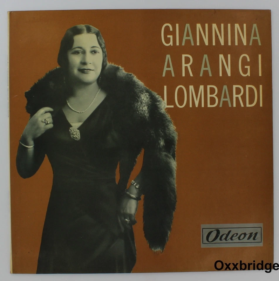 GIANNINA ARANGI LOMBARDI Odeon NEAR MINT Rare 10” ITALY LP  Rare Import Opera - Image 1 of 4