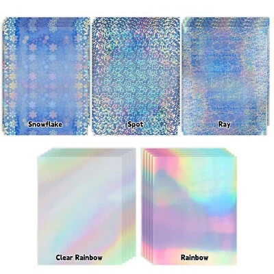Lot Variety Size + Pattern Koala Holographic Vinyl Sticker Paper for Printers - Image 1 of 4