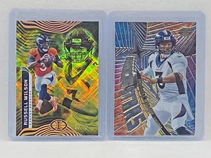 Russell Wilson 2022 Illusions Lot - Yellow Diamond /299 and Shining Stars Denver - Imagen 1 de 7