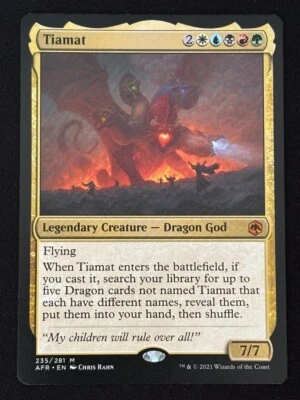 1x MTG Tiamat - Adventures in the Forgotten Realms (AFR) #235 - Magic - Image 1 of 2