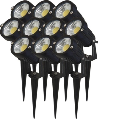 LED Garten und Bodenleuchte / Warmweiss 3k. / 5W / 230V / 1,5m Kabel / Erdspiess - Bild 1 von 4