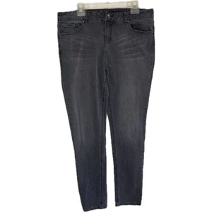 Ruff Hewn Jeans Skinny Legs Gray Distressed Denim Women Size 16 - Picture 1 of 10