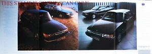 SAAB Range of Motor Cars ADVERT : Original Vintage 1986 Gatefold Print Ad D257