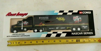 Race Image Corgi Nascar Series Pontiac Racing Transporter 1:64 Scale Die Cast  - Image 1 of 4