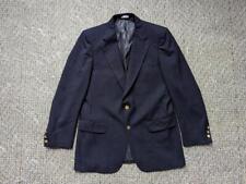 vintage  BURBERRY blazer 38R navy blue PREPPY spotscoat jacket WOOL