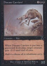 4x Disease Carriers MTG Urza's Destiny NM Magic Regular