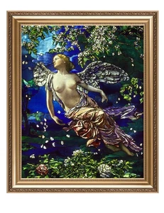 John La Farge: Primavera, Stampa su Tela con Cornice Wall Art Fine Art Decorazione da Parete, 36"x30" - Foto 1 di 7