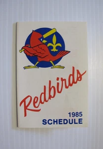 1985 POCKET SCHEDULE LOUISVILLE REDBIRDS AMERICAN ASSOCIATION BASEBALL - Picture 1 of 3