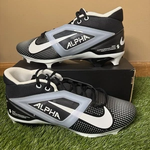 Botines de fútbol profesional Nike Alpha Menace 4 negros/blancos FZ7702-005 para hombre talla 13,5 - Imagen 1 de 6